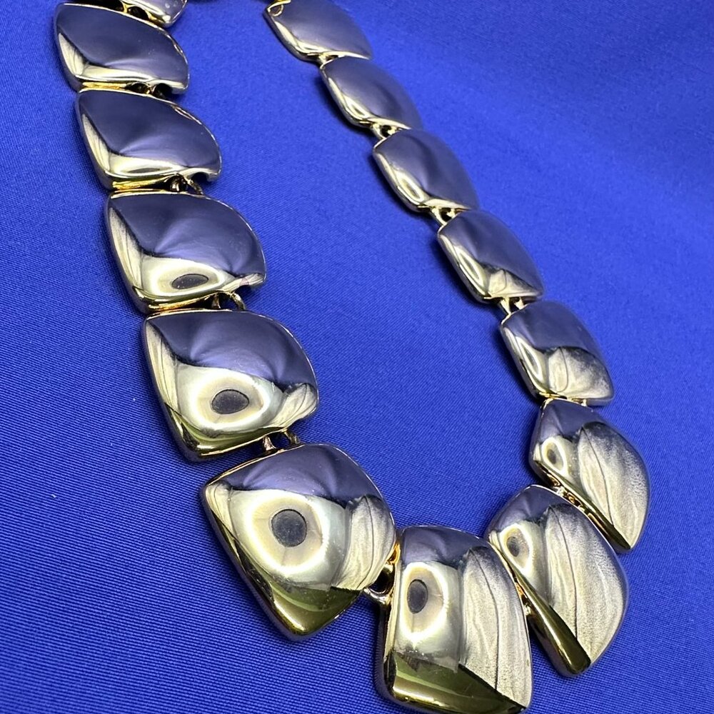 Anne Klein Gold-Tone Chunky Choker Necklace - Picture 3 of 8